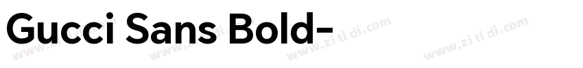 Gucci Sans Bold字体转换